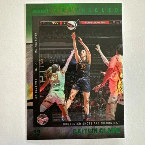 2025 Panini Caitlin Clark Chronicled Basketball Green Holo Caitlin Clark #30