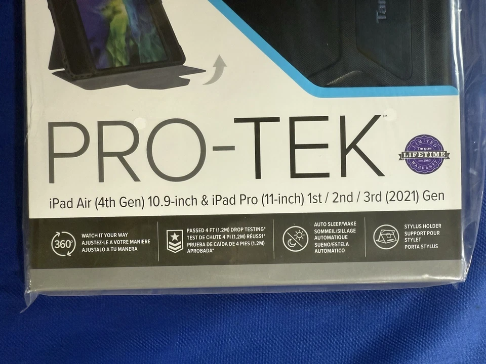 14x Targus Pro-Tek Rotating Case - iPad Air 4th Gen 10.9" iPad Pro 11" 3rd 2021 - Image 4 of 4