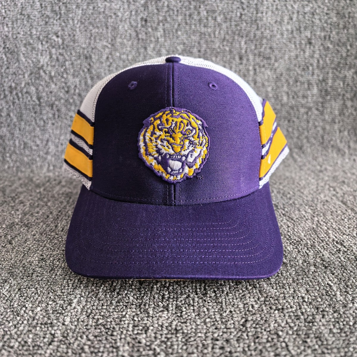 '47 Brand LSU Tigers Trucker Snapback Hat Purple Adjustable