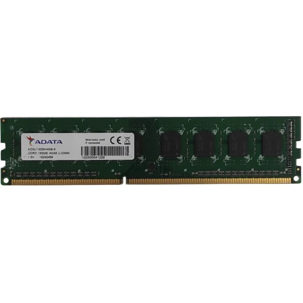 Barrete mémoire RAM ADATA DDR3 1600 240Pin Unbuffered DIMM pour Ordinateur de bureau prix Maroc