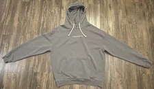 YoungLA Hoodie Mens XL Gray Pullover Fitness Minimalist Streetwear Heavyweight