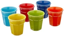 Bialetti Ceramic Espresso Cup Set - Multi Coloured (6pk)