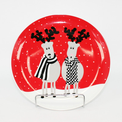 Mikasa Rudolph The Red Nose Reindeer Christmas 8  Brunch Plate LDB52