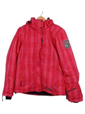 Killtec Damen Skijacke Mountain Explorer Gr. 38 Rot Kariert Kapuze Outdoor