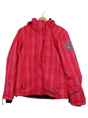 Killtec Damen Skijacke Mountain Explorer Gr. 38 Rot Kariert Kapuze Outdoor
