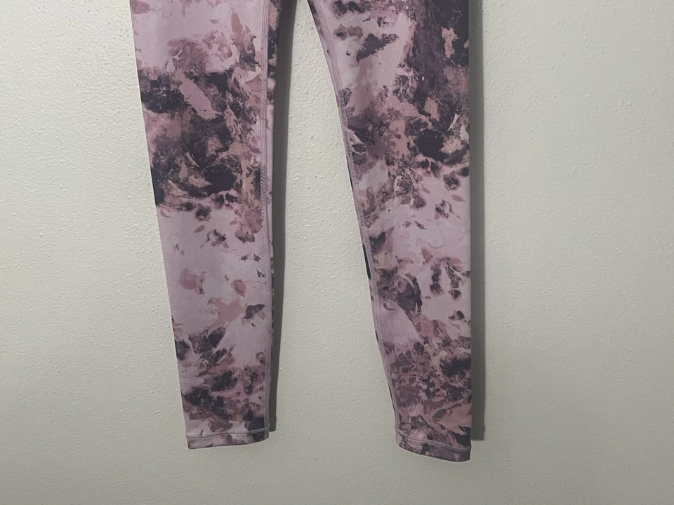 Apretado Chit Chat estampado tiro alto para niña Athleta talla grande 12 púrpura Foto 3 de 4