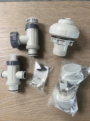 Replacement Intex Above Ground Pool Inlet Parts W/ Plunger Valve - List in Desc.