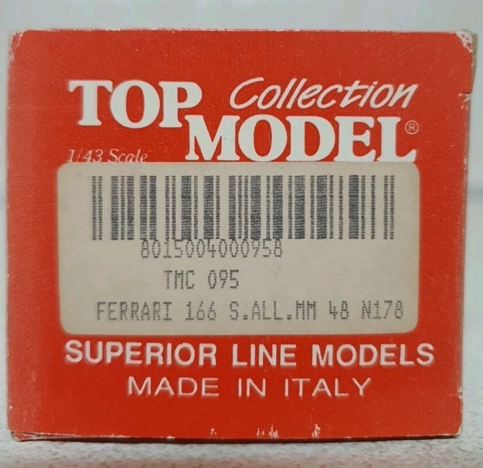 1/43 TOP MODEL FERRARI 166 (TMC 095)# S.ALL.MM48 N 178#.NO BANG BEST ART MODEL - Immagine 2 di 4