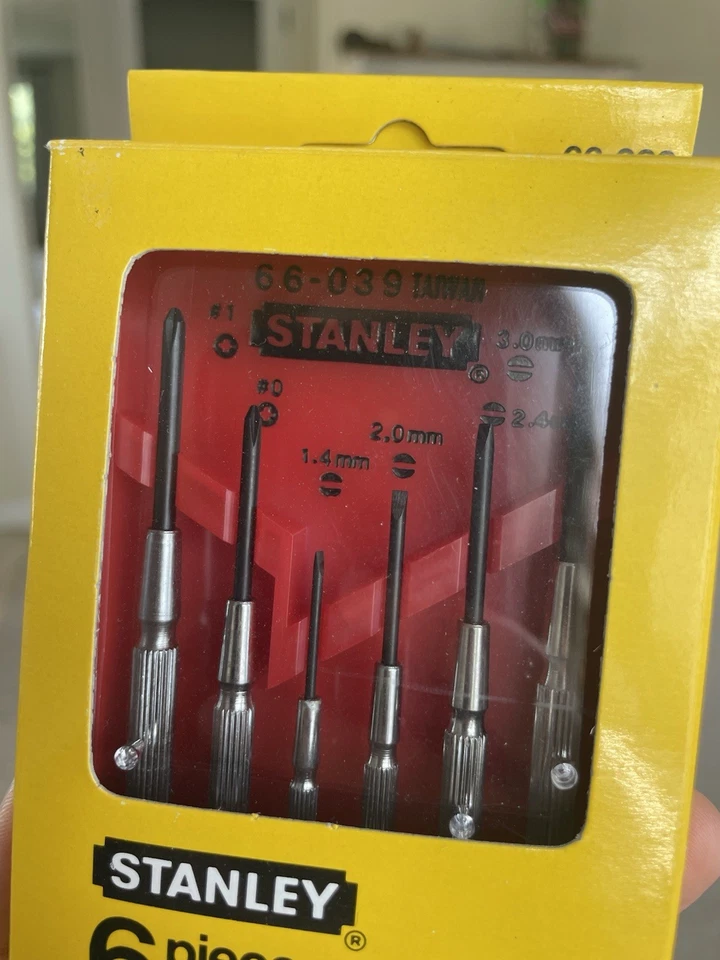 NEW STANLEY 66-039 6 PC Precision Screwdriver Set Phillips And Flathead - Image 3 of 4