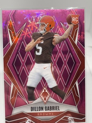 2025 Phoenix Dillon Gabriel RC Pink Winter Rookie #/299 Browns