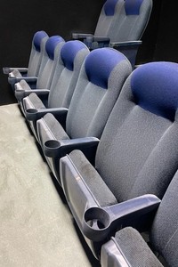 Lot of 2500 used Movie Theater SEATING real cinema movie chairs blue