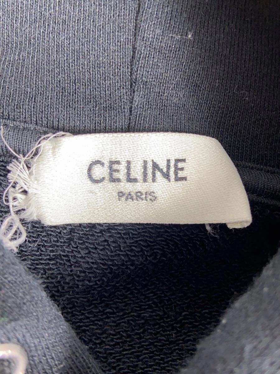 Felpa con cappuccio CELINE XXL 2Y87B670Q 23SS Cotone Fleece Hoodie con strass usata