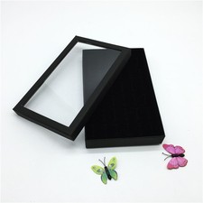 Jewelry Ring Organizer Case Tray Display Holder Earring Velvet Storage Box cc