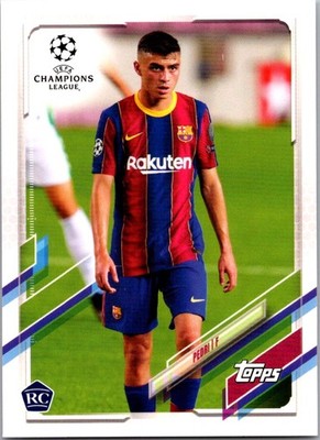 Pedri RC 2020-21 JAPAN Topps UEFA Champions League Soccer #61 Rookie Barcel bx4a