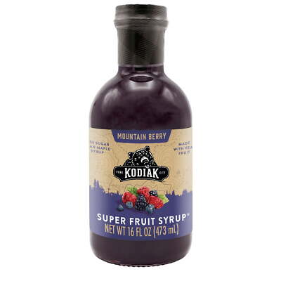 #ad Kodiak Mountain Berry Super Fruit Syrup 16 fl oz Bottle $12.35