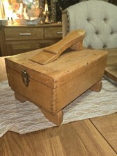 Vtg Shoe Shine Box Griffin Shinemaster Wooden Box