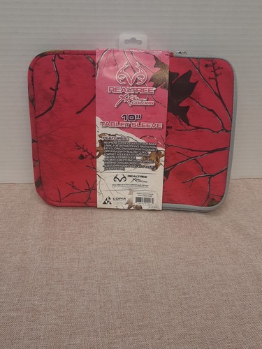 Realtree Camo 10" Protective Neoprene Tablet Sleeve Pink Camo Brand New - Picture 4 of 6