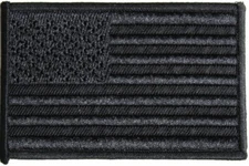 USA AMERICAN FLAG TACTICAL US MORALE MILITARY Covert BLACK OPS IRON-ON PATCH