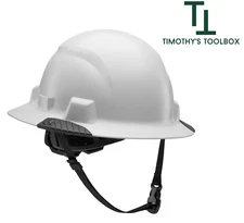 Lift Safety White iDAX HDPE White Full Brim Non-Vented Hard Hat- Class E