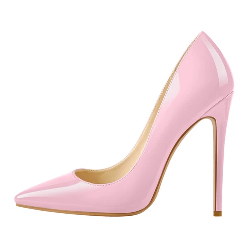 Sexy Damen-Stiletto-High-Heels spitz zulaufend Büro OL Arbeit eleganter Schuh Übergröße - Bild 45 von 50
