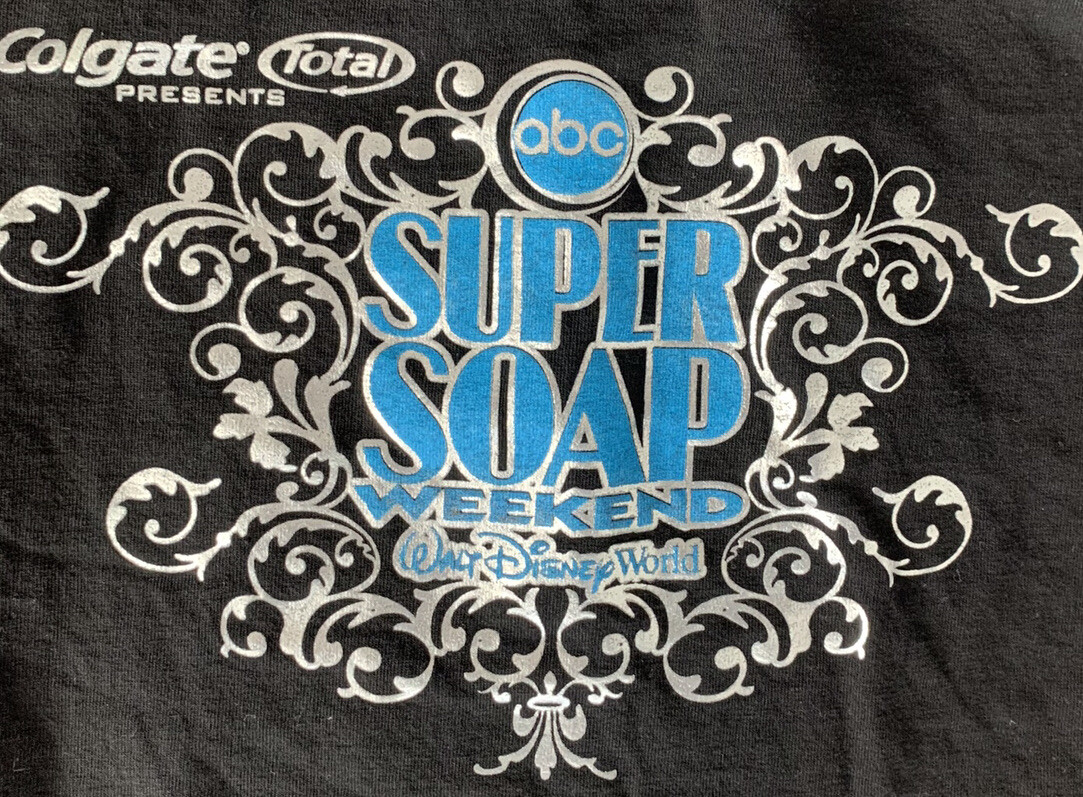 Walt Disney World Park ABC Super Soap Weekend 2007 Black T-Shirt 