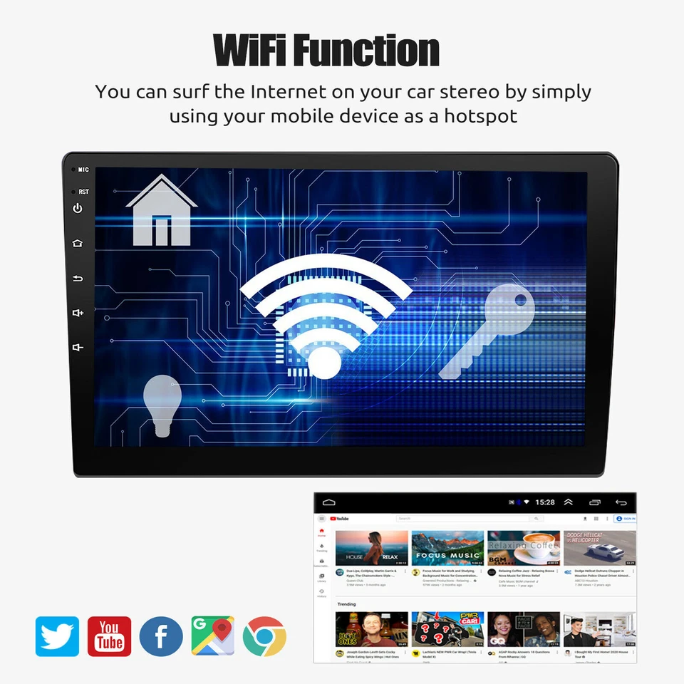 For Toyota Corolla 2009-2013 32G Android 14 Car Stereo Radio GPS Navi BT Carplay - Image 4 of 4