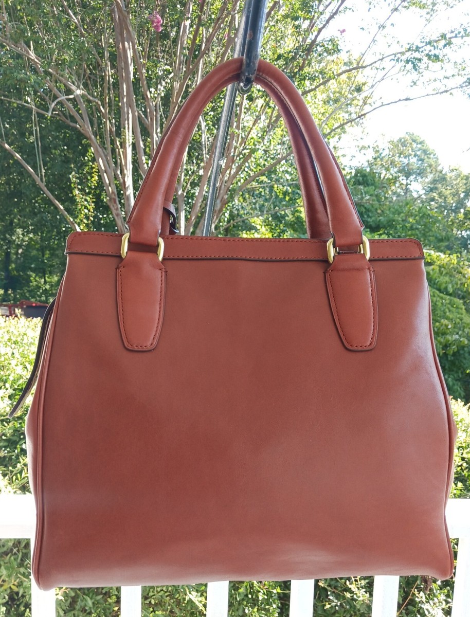 Coach 26261 Medium Legacy North South Cognac Brown Satchel With