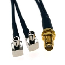 RG174 Cable SMA Female to Y Type 2 X TS9 Male Connector Splitter Combiner