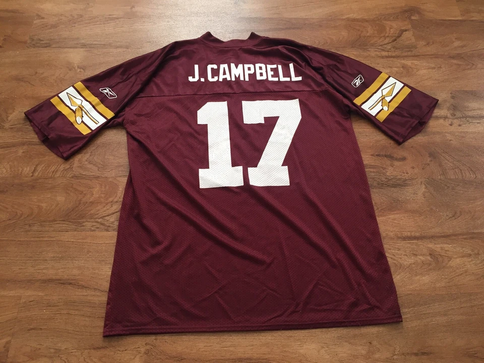 Camiseta De Colección Washington Redskins Commanders Jason Campbell Talla XL 75 Aniversario Foto 3 de 4
