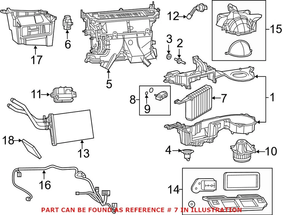 Genuine OEM Mopar A/C Evaporator Core For Chrysler 300 Dodge Challenger Charger - Image 2 of 2