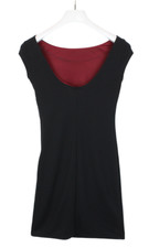 DESIGUAL  Dress Damen SMALL Lined Stretchy Mini Pullover Black Crew Neck