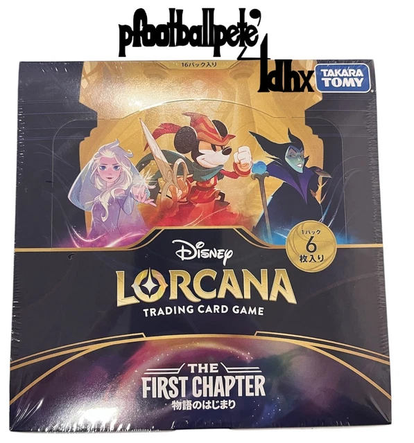 Japanese Disney Lorcana TCG: The First Chapter Booster Box US seller Sealed