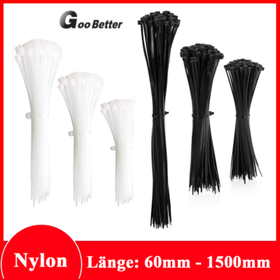 Nylon-Kabelbinder Mit Seriennummer, 25,9 Cm, 15 Kg Tragkraft – 50 Stück, Beschreibbar & UV-beständig