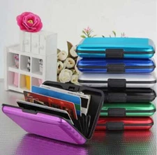 Pocket Waterproof Business ID Credit Card Wallet Holder Aluminum Metal RFID Case