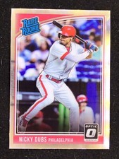 2018 PANINI DONRUSS OPTIC- “NICKY DUBS” NICK WILLIAMS #32 PHILLIES RATED ROOKIE