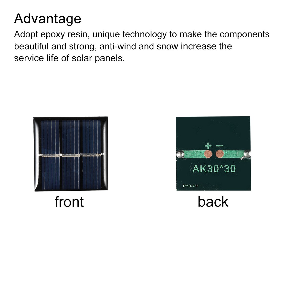 Cellule Solaire 5,5V 70mA 0,385W - Dimensions 90x30 Mm - Pour Projets DIY Et Kits - Neuf