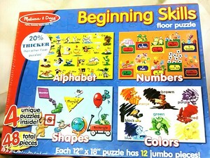 melissa and doug beginning skills floor puzzle