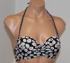 NWT California Waves Swimsuit Bikini Bra Top Sz M Push-up Multi