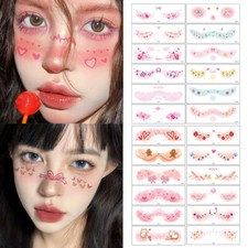 12pcs Freckles Patches Makeup Stickers Face Tattoo Temporary Sweet Waterproof US