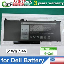 G5M10 Battery For Dell Latitude E5450 E5550 Notebook 15.6" 51Wh 7.4V 8V5GX WYJC2