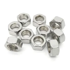 M12 Hex Nut 304 Stainless Steel A2-70 Grade Hexagon Nuts Silver Tone 5pcs
