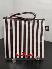Henri Bendel Coated Canvas Cosmetic Case Purse,Sun Glasses, Lipstick Design