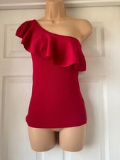 NEXT red one shoulder top
