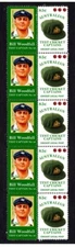 AUSTRALIAN TEST CRICKET CAPTAIN STRIP OF 10 MINT VIGNETTE STAMPS, WOODFULL 2