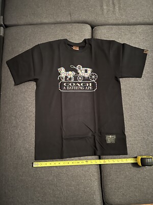 BAPE x Coach Milo Tee Black XL | eBay