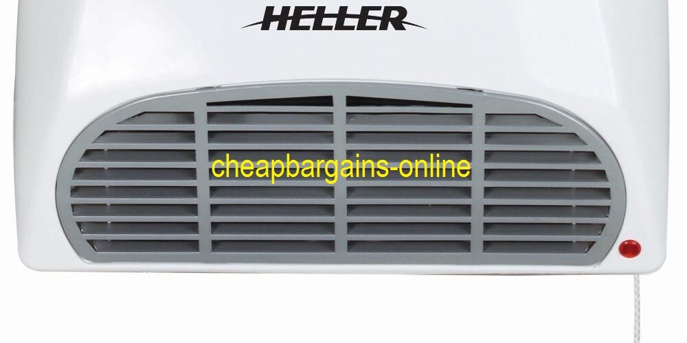 HELLER BATHROOM HEATER ELECTRIC BATHROOM FAN HEATER WALL MOUNTED WHITE