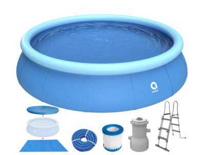 Avenli  Prompt Set  Pool Komplettset Ø 450 x 90 cm mit Filterpumpe, Leiter, Bode