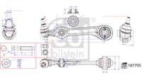 Febi 187795 Querlenker Vorne Links FüR Mercedes