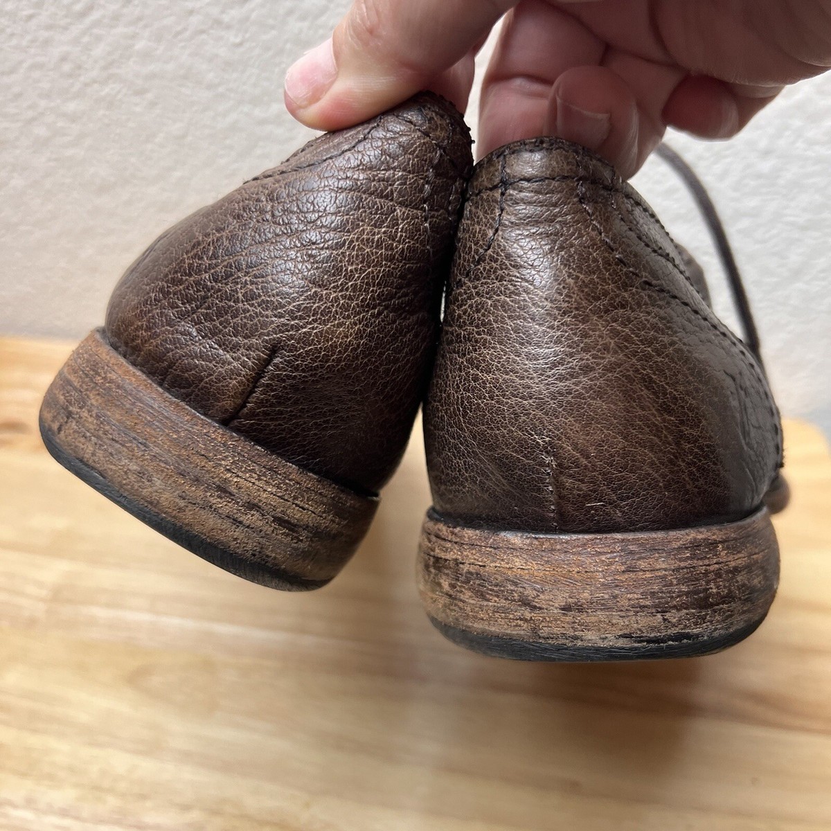 The Frye Company John  Frye JAMES Wingtip Brown Leather Lace Oxfords Shoes 11 D The Frye Company John A Frye JAMES Wingtip Brown Leather  main image 2