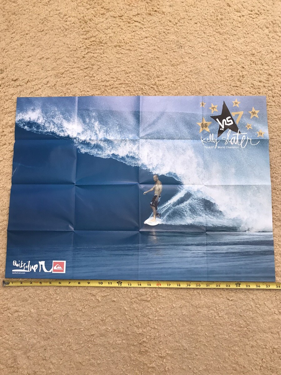 2005 QUIKSILVER HAWAII KELLY SLATER 7x ASP SURF CHAMP FOLDED